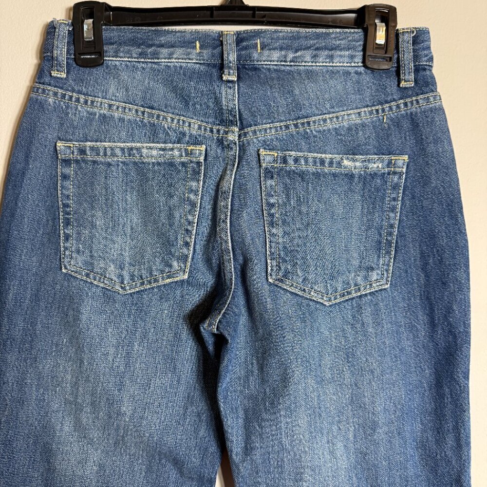 Free People We the Free Maggie Mid-Rise Straight Leg Jeans Women's 25 Blue NWT - Picture 11 of 13